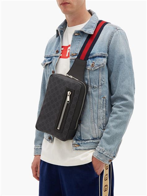 gucci hangbags mens|gucci body bag for men.